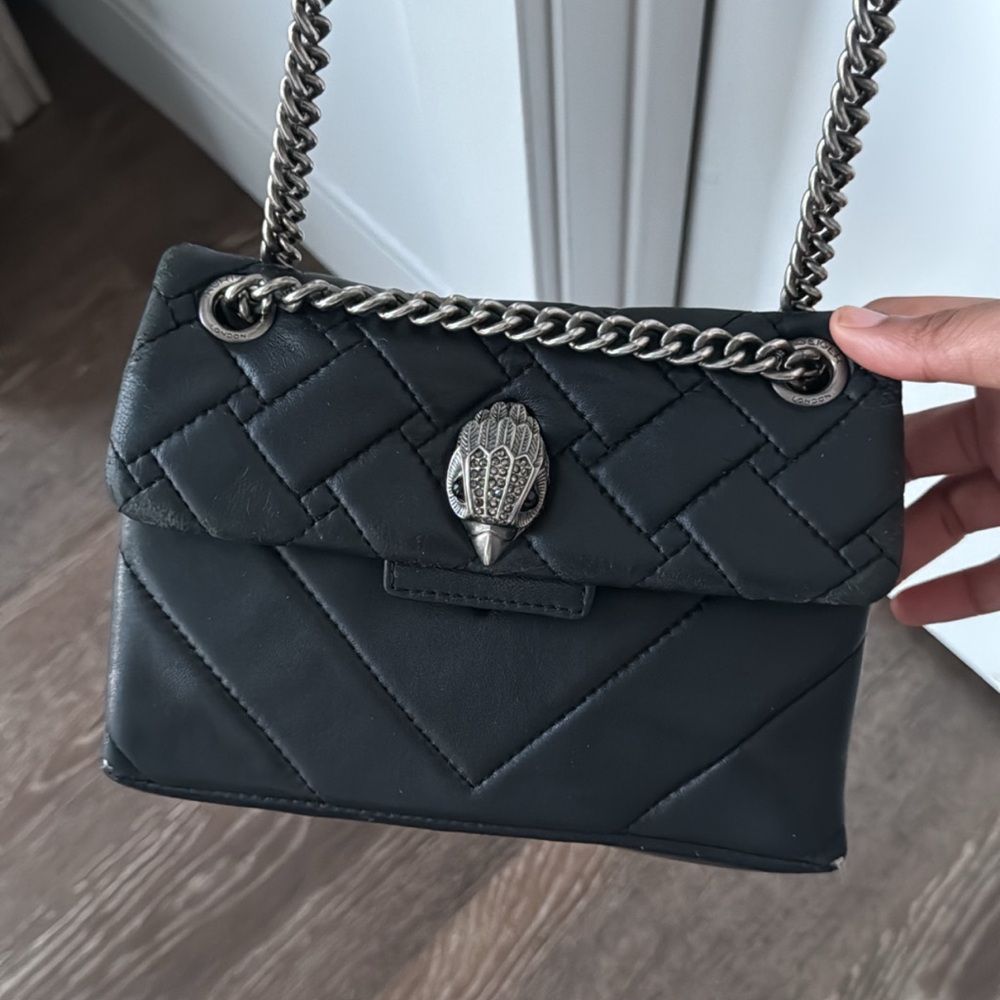 Black Quilted Chain Shoulder Bag